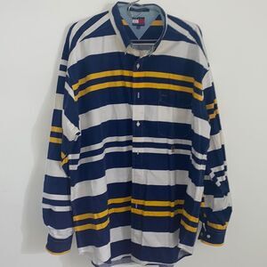 Vintage 90s Tommy Hilfiger striped button down shirt